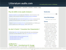 Tablet Screenshot of litteratureaudio.fr