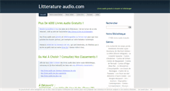 Desktop Screenshot of litteratureaudio.com