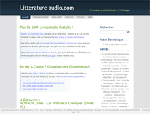 Tablet Screenshot of litteratureaudio.com